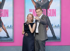 Pamela Anderson and Liam Neeson