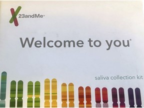 FILE - A 23andMe saliva collection kit is shown on March 25, 2025, in Oakland, Calif.