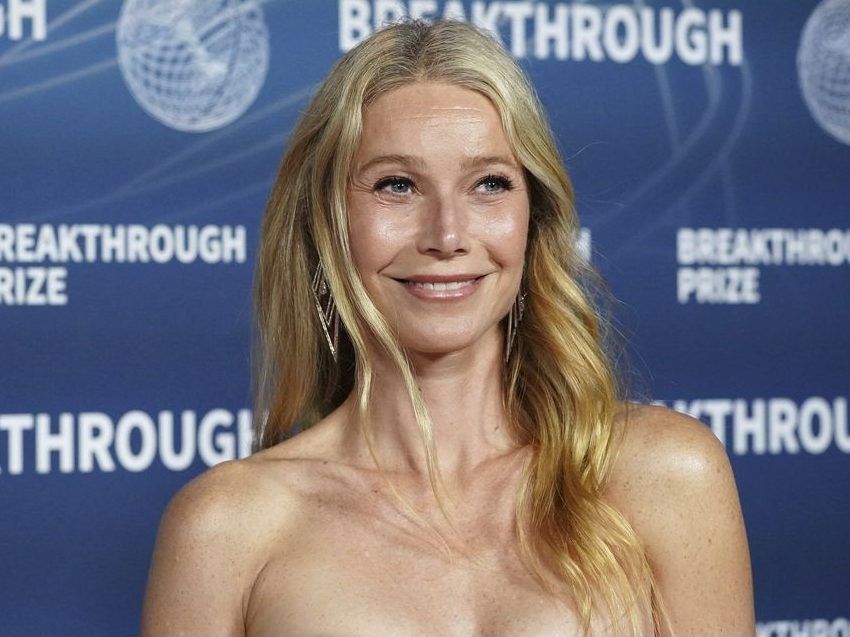 Gwyneth Paltrow arrives at the 11th Breakthrough Prize Ceremony on Saturday, April 5, 2025, in Los Angeles.