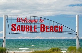 The iconic ‘Welcome to Sauble Beach’ sign was replaced by a new ‘Welcome to Saugeen Beach’ sign overnight heading into Canada Day.