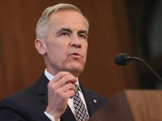 Mark Carney gestures