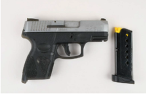 Seized gun