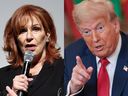 'The View' co-host Joy Behar, left, and U.S. President Donald Trump.