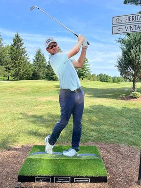 Listowel Golf Club recently honoured Corey Conners with a statue.