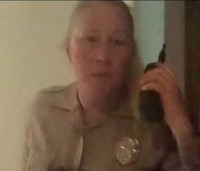 COUNTDOWN: Sheriff’s Deputy Carle Miranda Blum was allegedly marking the days until her girlfriend turned 18. (SCREENSHOT)