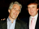 BUDDY BUDDY: Billionaire pedophile Jeffery Epstein and U.S. President Donald Trump back in the day.