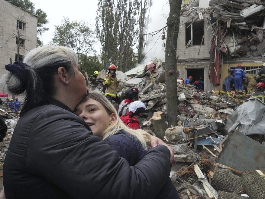 Russian missile and drone attack on Kyiv kill at least 13 people
