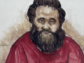 ISIS LOVER: Abdul Aziz Kawam has been convicted of terror-related offences in B.C. He slashed the throats of two bus riders in 2023. SCREENGRAB ISIS LOVER: Abdul Aziz Kawam has been convicted of terror-related offences in B.C. He slashed the throats of two bus riders in 2023. SCREENGRAB