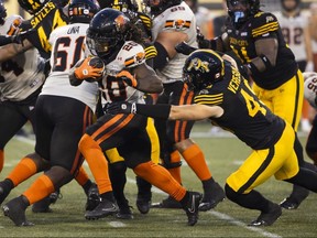 James Butler of the B.C. Lions runs