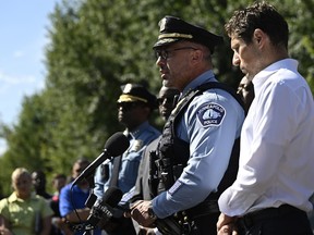 Minneapolis Police Chief Brian O'Hara speaks at a press conference.