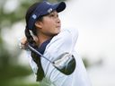 Aphrodite Deng tees off on the sixteenth hole in the first round of the CPKC Women's Open at the Mississauga Golf and Country Club in Mississauga on Thursday.