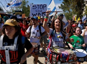 Protest organisers called for a general strike to demand a hostage release deal. (Menahem Kahana/AFP)