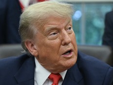U.S. President Donald Trump speaks during a meeting in the Oval Office of the White House in Washington, D.C., June 27, 2025.
