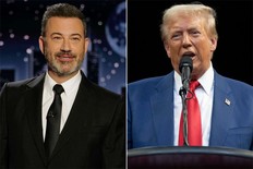 Jimmy Kimmel and Donald Trump.