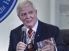 Retired Canadian Forces General Rick Hillier during the Heroes Among Us event at Toronto’s Hockey Hall of Fame, Wednesday June 26, 2024.