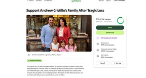 An image of the GoFundMe set up for the Cristillo family. (GoFundMe)