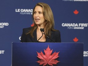 Ontario Treasury Board President Caroline Mulroney is pictured at Arcadian Court in Toronto on April 2, 2025. (Jack Boland,Toronto Sun)