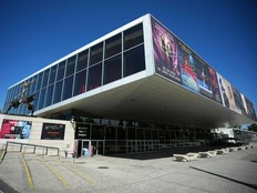The Wiener Stadthalle is seen on Aug. 20, 2025, in Vienna.