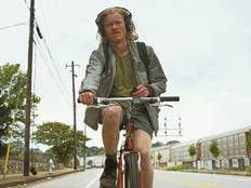 This image released by Focus Features shows Jesse Plemons in a scene from "Bugonia."