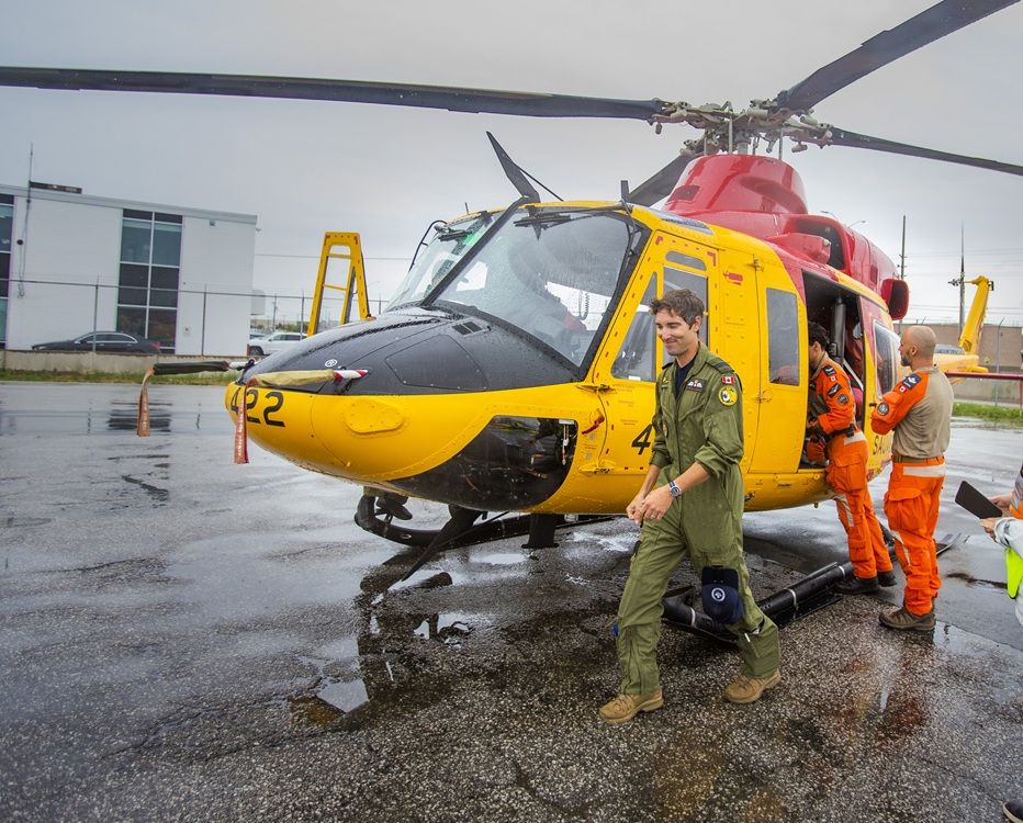 The Royal Canadian Air Force CH-146 Griffon helicopter at the Canadian International Air Show media day at Toronto Pearson International Airport on Thursday, Aug. 28, 2025. ERNEST DOROSZUK/TORONTO SUN