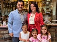 Pictured in this GoFundMe photo is Andrew Cristillo and his family.