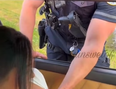 BREAST IN SHOW: Video shows a cop grobing OnlyFans model Jordin. SCREENGRAB