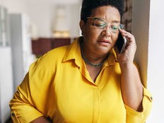 A tired woman feels forced into having daily phone conversations with her elderly mother.