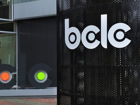 B.C. Lottery Corp. signage at a building.