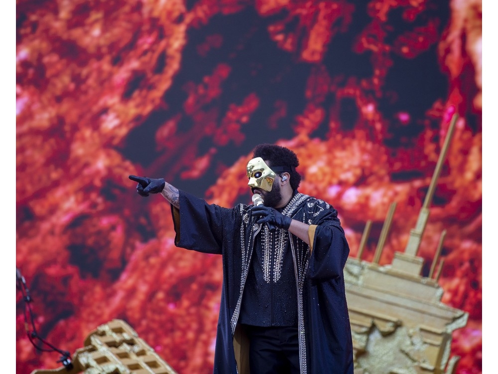  The Weeknd performs during his After Hours Til Dawn tour.