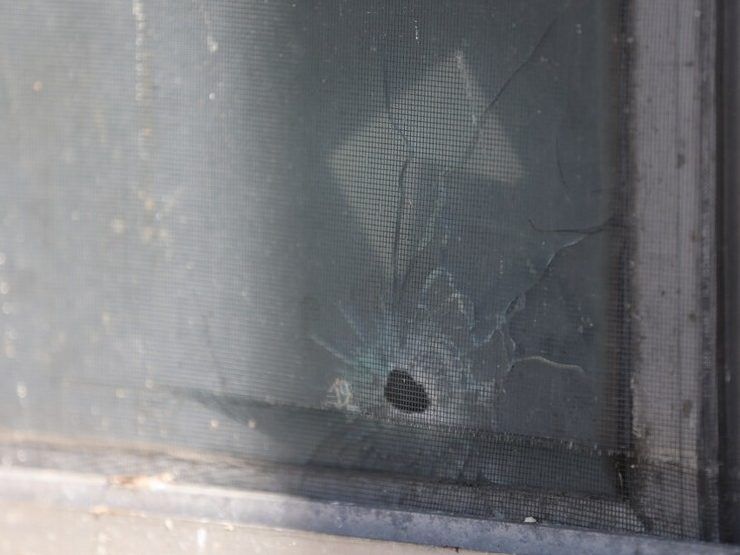 The single bullet hole and police marker are still visible in the first-floor bedroom where Roy was killed. on Monday August 18, 2025. Jack Boland/Toronto Sun/Postmedia Network