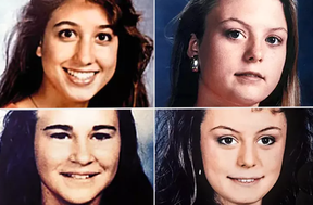 THE VICTIMS: Eliza Thomas, Sarah Harbison, Amy Ayers and Jennifer Harbison (from left to right, top to bottom).