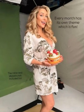 Golf influencer Paige Spiranac teases her calendar photo shoot.