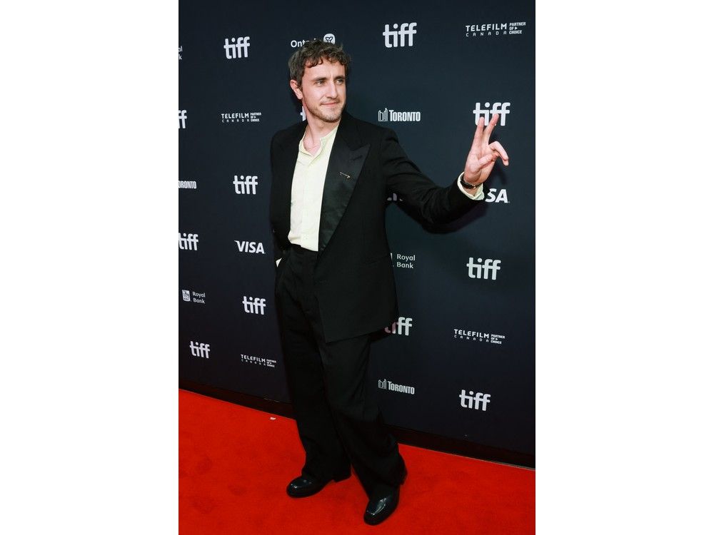 Irish actor Paul Mescal attends the premiere of "Hamnet" at the Princess of Wales Theatre during the Toronto International Film Festivalin Toronto, on Sept. 7, 2025.