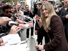 Angelina Jolie attends the premiere of "Couture" during the 2025 Toronto International Film Festival at Princess of Wales Theatre on Sept.7, 2025 in Toronto.