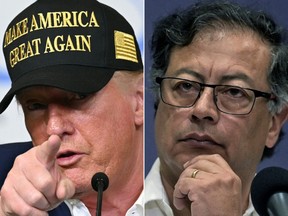 Donald Trump and Gustavo Petro.