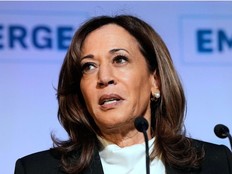 FILE - Former Vice President Kamala Harris delivers the keynote speech at the Emerge 20th Anniversary Gala in San Francisco, April 30, 2025.