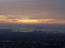 تم عرض Skyline San Francisco و Eastern Bay Bridge من Berkeley ، كاليفورنيا ، 2 ديسمبر 2017.