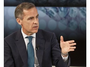Le gouverneur de la Banque d'Angleterre, Mark Carney, au Forum économique mondial de Davos, en Suisse, le vendredi 23 janvier 2015.