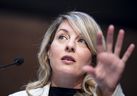 Minister of Innovation, Science and Industry of Canada Melanie Joly gives remarks during an announcement at the Maison Alcan, in Montreal, Monday, Sept. 8, 2025.