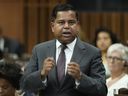 Minister of Public Safety Gary Anandasangaree rises during Question Period on Parliament Hill in Ottawa, Wednesday, Sept. 24, 2025.
