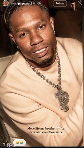 Rapper Drake paid tribute to Ytn Paco on his Instagram Stories.