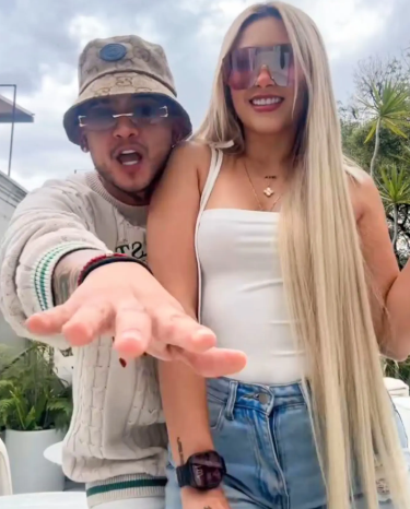 The tragic musician B. King and Gal Fali Angie Miller, porn model. Soyangiemilleroficial/ Instagram