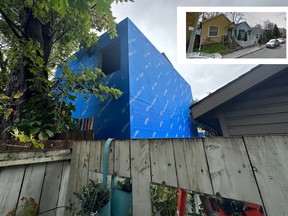 Blue garden suite, with Craven Rd. inset