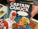 Comics creator Richard Comley holds Captain Canuck Season 5, Issue 3 at the Nexus Store in Kingston, Ontario. on Thursday, September 4, 2025