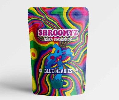 A package of dried mushrooms called Blue Meanies sells for $55.