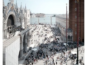 St Mark's Square from the clock tower.