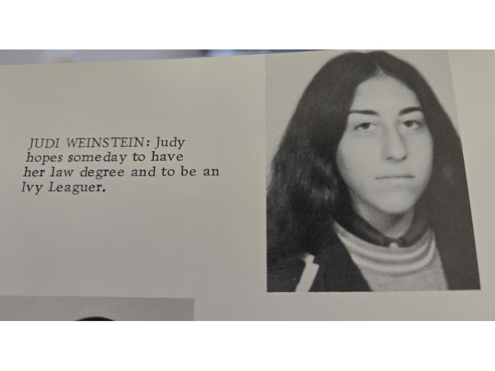 Judih Weinstein-Haggai in 1971 Earl Haig yearbook. 