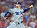 Blake Snell of the Los Angeles Dodgers pitches against the Philadelphia Phillies during the third inning in Game 2 of the National League Division Series at Citizens Bank Park on Oct. 6, 2025, in Philadelphia, Pa.