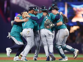 American League Championship Series - Seattle Mariners v Toronto Blue Jays - Game One