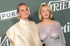 Sharon Stone and Sydney Sweeney attend Variety's 2025 Power of Women at The Beverly Hills Hotel on Oct. 29, 2025.